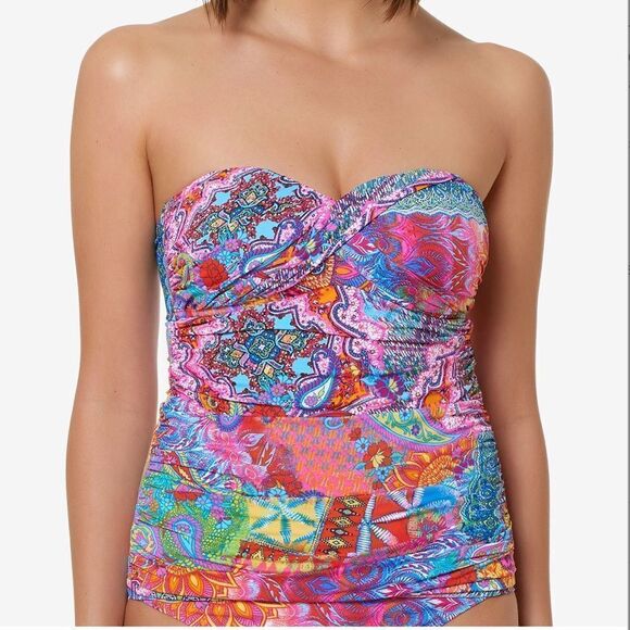 Bleu by Rod Bettie Twist Front Tankini Suit - Picture 1 of 8